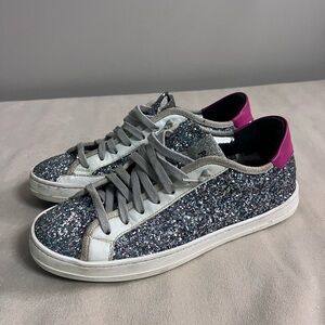 💎✨ LIMITED EDITION RARE Colorway P448 Glitter Sneakers ✨💎 Made in Italy 🇮🇹 US 8
